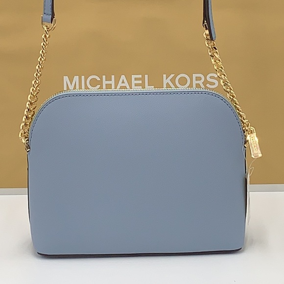 MICHAEL KORS JET SET TRAVEL DOME XCROSS XBODY PALE BLUE COLOR - Picture 2 of 13